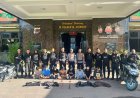 Tim Patroli Raimas Macan Kumbang 852 Polresta Cirebon Amankan 8 Pemuda yang Membawa Sajam