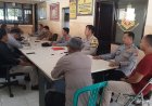 Anev Mingguan Kapolsek Beber Iptu M Yusuf Ariandi SH Tingkatkan Pelayanan bagi Masyarakat
