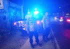 Polsek Beber Gelar Patroli Blue Light di Jalan Raya Beber Cegah Kejahatan Malam Hari