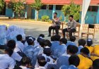 Dalam Rangka Ops Zebra Lodaya 2025 Polsek Beber GelarKegiatan Police Goes To School di SMPN 2 Greged Sosialisasikan Berlalu Lintas yang Aman