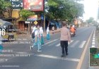 Personil Polsek Losari laksanakan ‎Pengaturan arus lalu lintas di jalan pantura dan Pertigaan yang rawan dalam rangka mengantisipasi kepadatan arus kendaraan yang sering terjadi pada waktu pagi hari