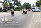Pengaturan Lalu Lintas Pagi, Polsek Waled Pastikan Arus Kendaraan Aman dan Lancar