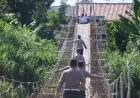 Polresta Cirebon Laksanakan Pengecekan Jembatan Gantung Pramuka Penghubung Provinsi Jabar dan Jateng