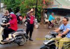 Memberikan Pelayanan Kepada Masyarakat pengguna jalan Raya dengan melaksanakan Pengaturan Lalu Lintas Pagi di Perempatan MTSN 01 BABAKAN 