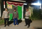 Giat Polsek Pangenan memberikan himbauan kamtibmas jelang Natal dan Tahun Baru.