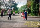 Wujud Kepedulian terhadap Keselamatan Masyarakat, Polsek Karangsembung Laksanakan PH Pagi di Jalan Raya Kubangdeleg