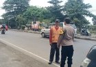Personil Polsek Plered Laksanakan Pemantauan Arus Lalu Lintas Di Exit Tol Plumbon Termasuk Wilayah Desa Tegalsari
