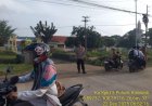 Dalam Rangka Pelayanan Kepada Masyarakat, Polsek Kaliwedi Laksanakan Giat Rutin PH Pagi Di Depan  SMPN 1 Kaliwedi Kec.Kaliwedi Kab. Cirebon