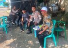 Dekati Warga Sambil Ngopi, Polsek Waled Pastikan Kondusivitas Desa Waled Kota Tetap Terjaga.