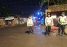 Cegah Pencurian dan Kejahatan di malam hari, Personil Pos Pam Lemahabang laksanakan Patroli jalur rawan