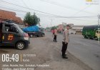 Pergelaran anggota Polsek Susukan Antisipasi kemacetan dan laka lantas di titik rawan.