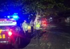 Ops Lilin Lodaya 2025, Personel Pos Pam Lemahabang Intensifkan Patroli Jalur Rawan Malam Hari