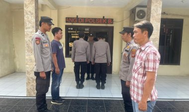 Serah Terima Piket Penjagaan Mako dan Kesiap siagaan Mako Polsek Babakan