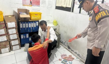 Polresta Cirebon Amankan Pelaku Curas di Minimarket 