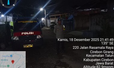 Berikan Rasa Aman dan Nyaman Kepada Masyarakat, Polsek Talun Giatkan Patroli Malam.
