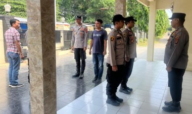 Polsek Babakan Polresta Cirebon Laksanakan Serah Terima Tugas Piket dan Kesiapsiagaan Penjagaan Mako