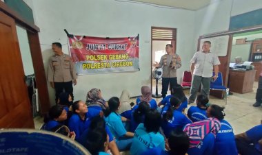Polsek Gebang Polresta Cirebon Gelar Program Jumat Curhat Bersama Peserta BLK Sukses Makmur Sejahtera