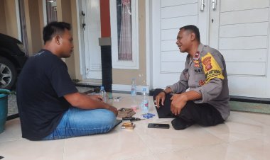 Polsek Gebang Polresta Cirebon Laksanakan Patroli Dialogis Sambangi Warga Desa Gagasari