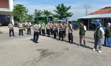 Ops Lilin Lodaya 2025, Kapolsek Pabuaran Pimpin Apel Pengecekan Personel dan Sarana Prasarana di Pos Pam Ciledug