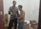 Kawal kamtibmas dan kondusifitas di wilayah hukumnya, Polsek Lemahabang laksanakan Razia Miras.