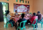 Ngopi bersama Kapolsek Susukan  dalam  Jum'at Curhat bersama masyarakat Desa Jatipura Kab Cirebon