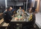 Polsek Gebang  Polresta Cirebon Laksanakan Patroli malam  dialogis bersama Warga Desa Gebang Kulon