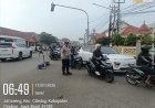 Berikan pelayanan kepada  Masyarakat, Personil Polsek Pabuaran Polresta Cirebon rutin laksanakan  Gatur Lalin pagi
