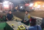 Dalam rangka jalin kemitraan dan Pelihara Kamtibmas, Patroli Polsek Plered sambangi Pos Satkamling