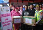 Polda Jabar Salurkan Bantuan Sosial bagi Warga Terdampak Banjir di Desa Karangligar