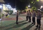 Sambang Kamtibmas, Patroli Polsek Lemahabang sambangi Pos Satkamling Desa Asem.