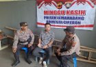 Serap Aspirasi umat Nasrani, Polsek Lemahabang Polresta Cirebon laksanakan Minggu Kasih di GPDI dan GKI Sindanglaut.