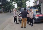 Patroli sambangi minimarket Alfamart Desa Kalimukti pastikan cctv berfungsi dengan baik.