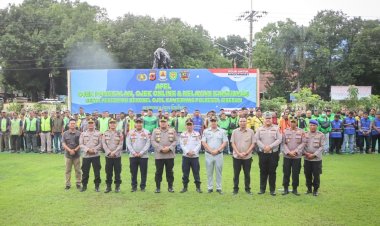 Sauyunan Jaga Lembur, Polresta Cirebon Perkuat Sinergi Ojek Pangkalan, Ojek Online dan Nelayan Kamtibmas