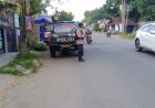 Polsek karangsembung laksanakan patroli siang hari di jalan raya kalimeang kecamatan karangsembung wujud kepedulian polri terhadap keamanan masyarakat.