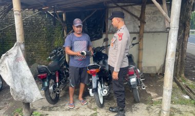 Polsek Beber Polresta Cirebon Gelar Ops Pekat, Tertibkan Knalpot Brong