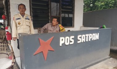 Bhabinkamtibmas Polsek Plered Polresta Cirebon Laksanakan Sambang dan Pembinaan Pam Swakarsa kepada Security PT. Tanamas Rattan